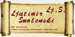 Ljutimir Smolenski vizit kartica